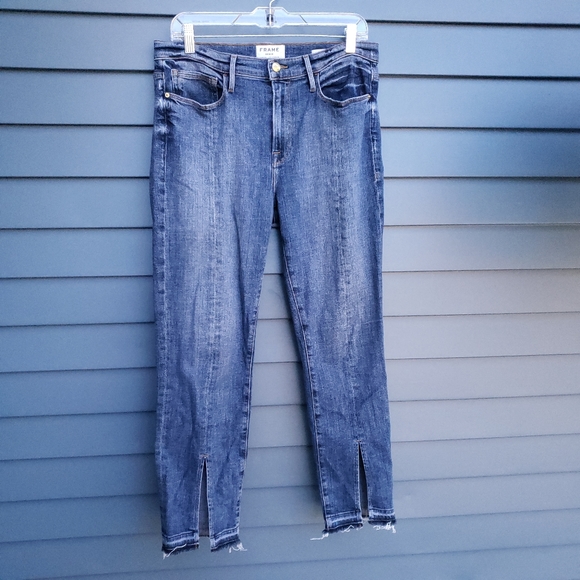 Frame Le Nouveau Straight Split Hem Jeans - Picture 3 of 6